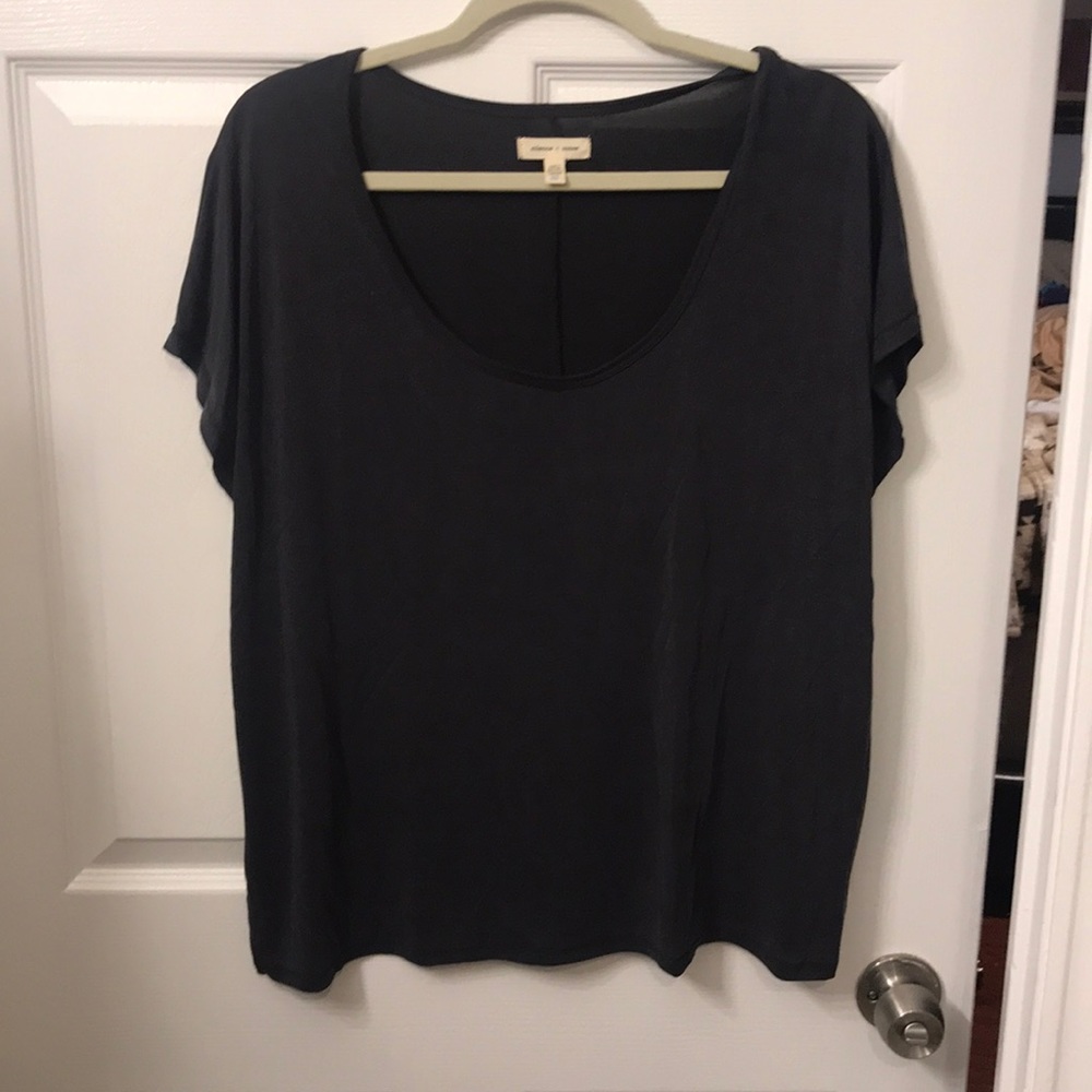 Dark charcoal grey shirt